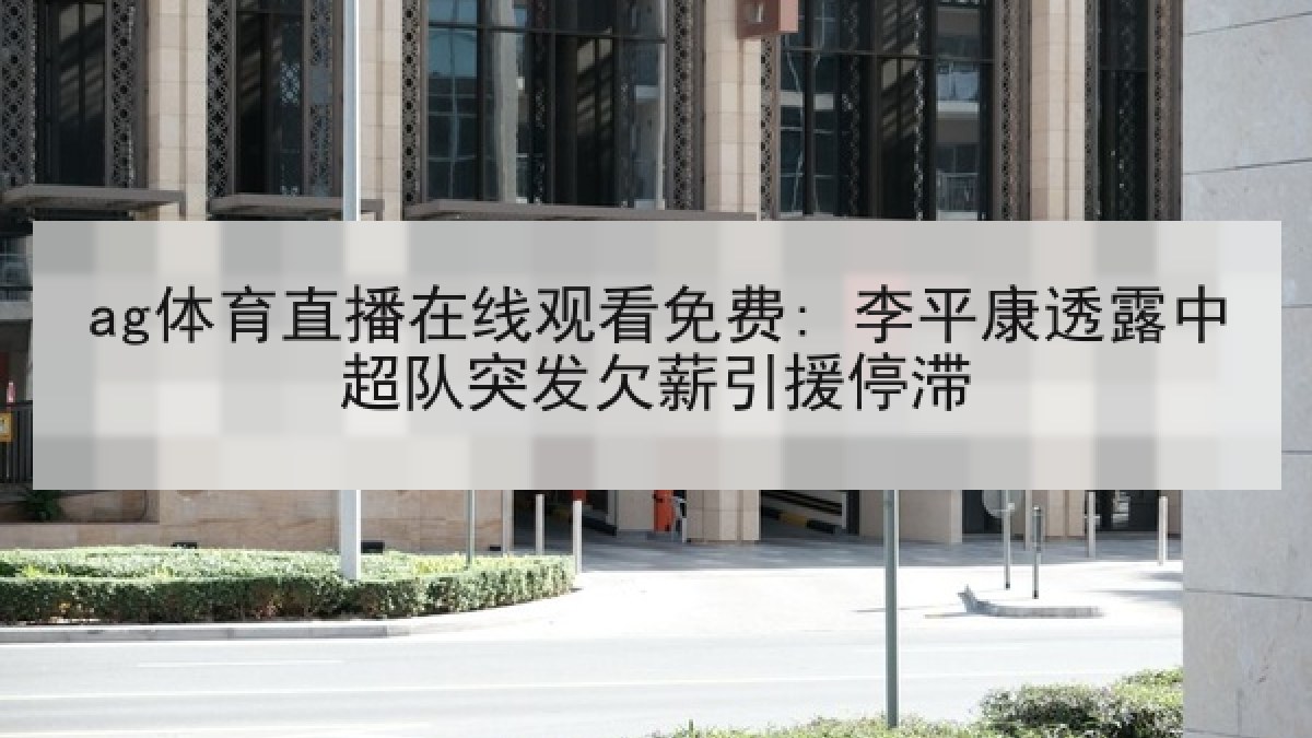 ag体育直播在线观看免费: 李平康透露中超队突发欠薪引援停滞