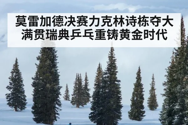 莫雷加德决赛力克林诗栋夺大满贯瑞典乒乓重铸黄金时代